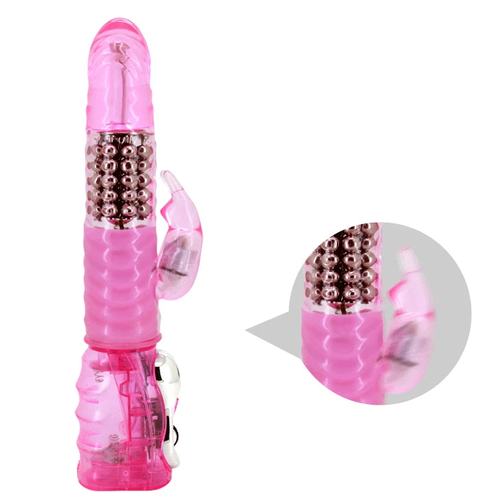 Vibratore rabbit – rotante, rosa BW-020031 | Baile