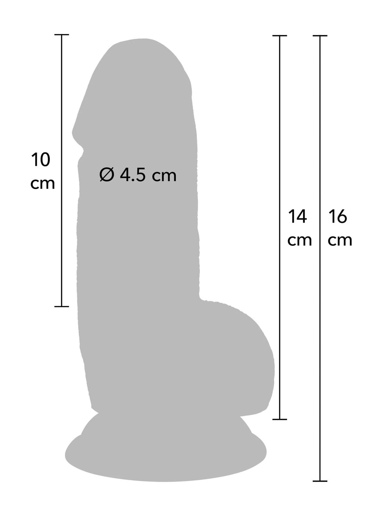 Realistic dildo – with suction cup, wetlook, nude 30-20600-X-SKIN | Hidden Desire