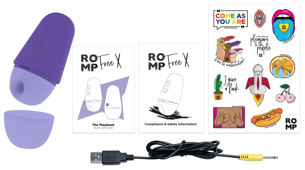 Vibrador especial 10 funciones – morado 9.5 cm | ROMP