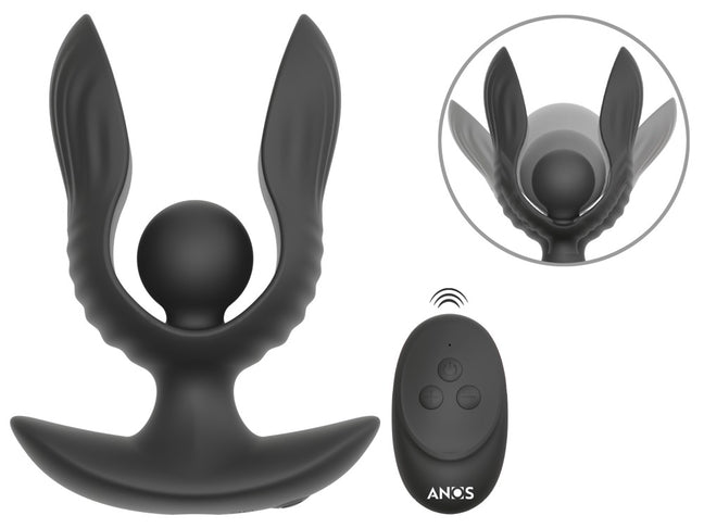 Plug anal Expander 10 funciones – con mando a distancia, hinchable, negro | ANOS