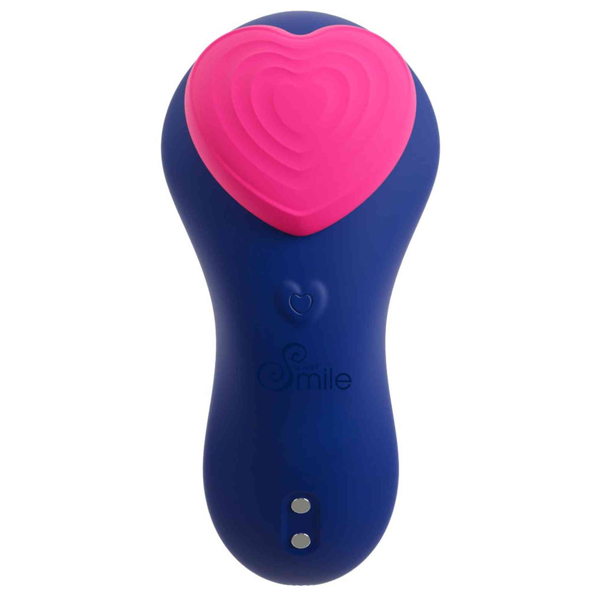 Special vibrator Heart 9 functions – remote control, blue | Sweet Smile