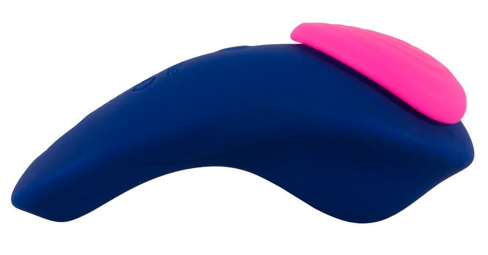 Special vibrator Heart 9 functions – remote control, blue | Sweet Smile