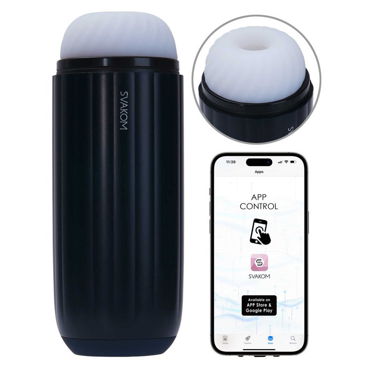 Masturbatore Sam Neo 2 22.8 cm – blu | SVAKOM