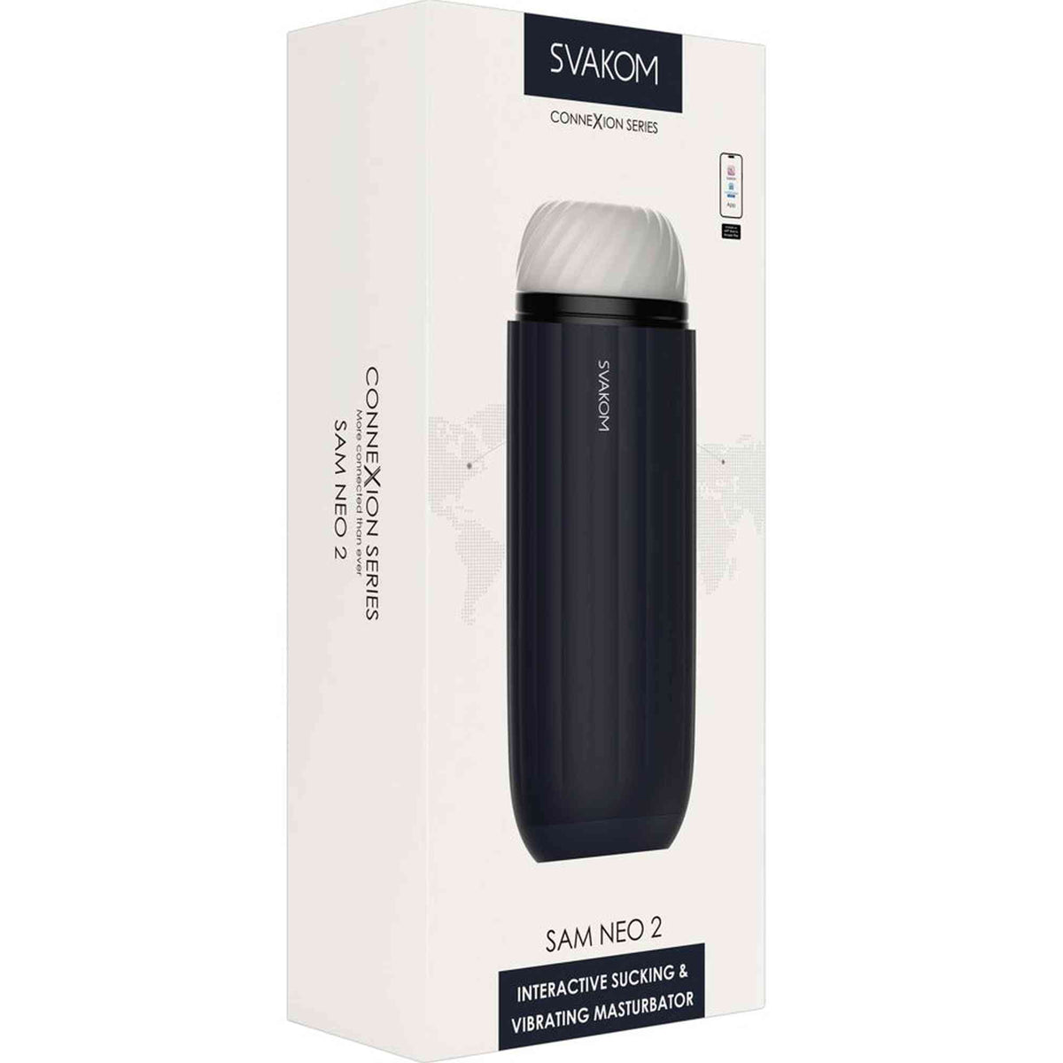 Masturbator Sam Neo 2 22.8 cm – blau | SVAKOM