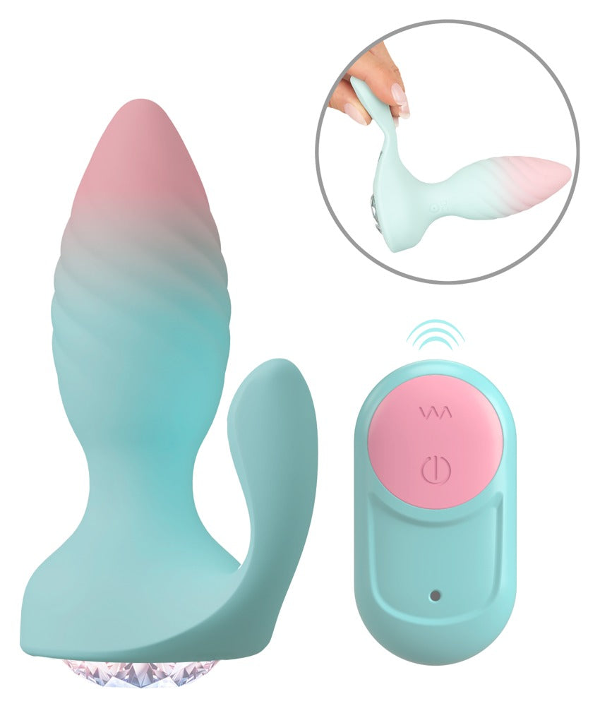 Plug anal Juvela 10 funciones – con mando a distancia, turquesa | beau coeur
