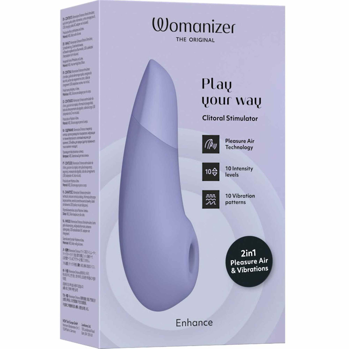 Estimulador de clitóris Enhance 10 funções – controlado por app | Womanizer