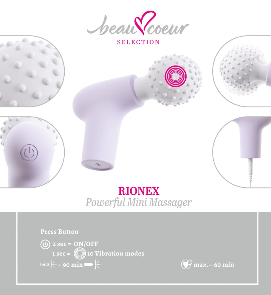 Special vibrator Rionex 10 functions – purple | beau coeur
