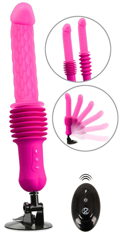 Machine à sexe Fucking 10 fonctions – avec télécommande, chauffante, rose