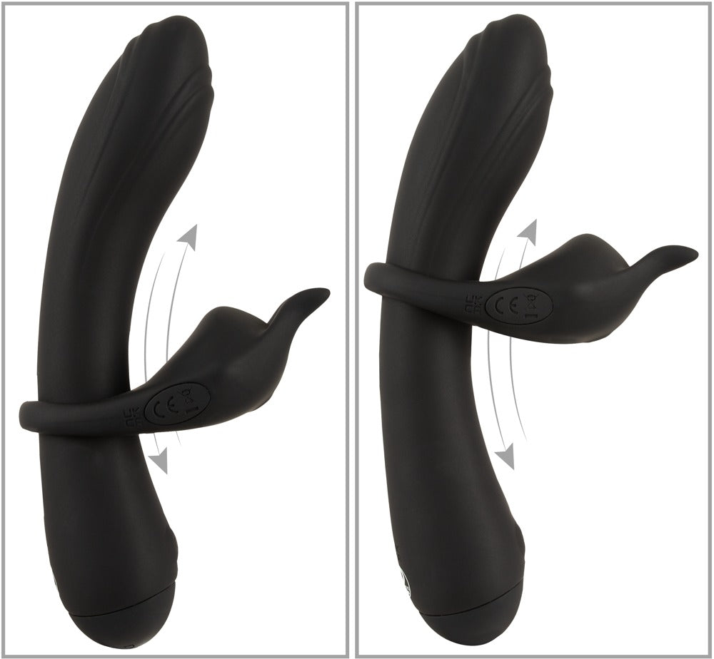 Rabbit vibrator Duo 7 functions – black | Couples Choice