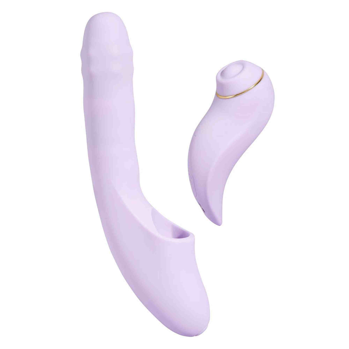 Stimolatore clitorideo DuoGlow 3 funzioni – fosforescente, viola | SVAKOM