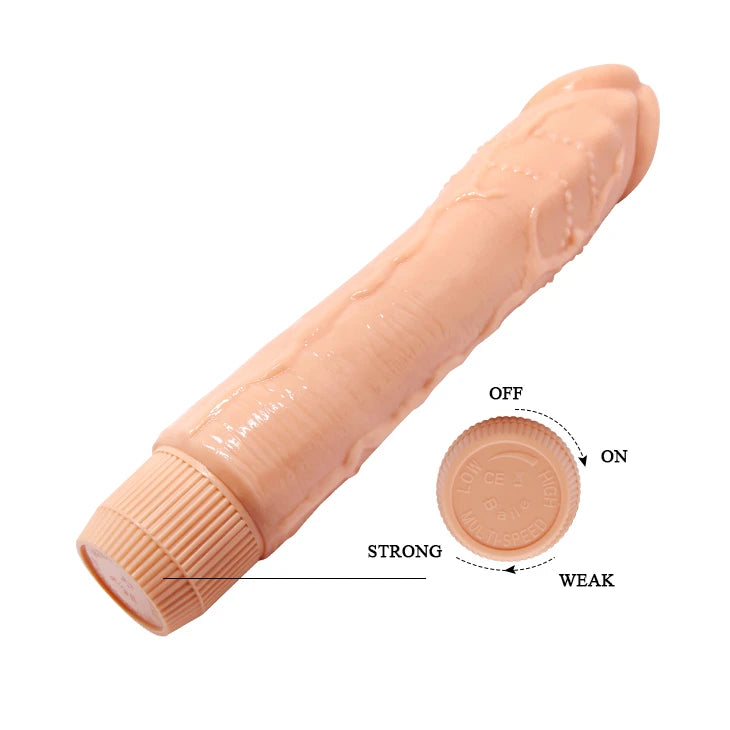 Vibrador realista Barbara Dybbuk 9.5 – nude | Baile