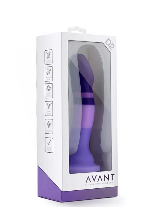 Dildo realista Avant D2 Rain 7.5 cm – com ventosa | Blush