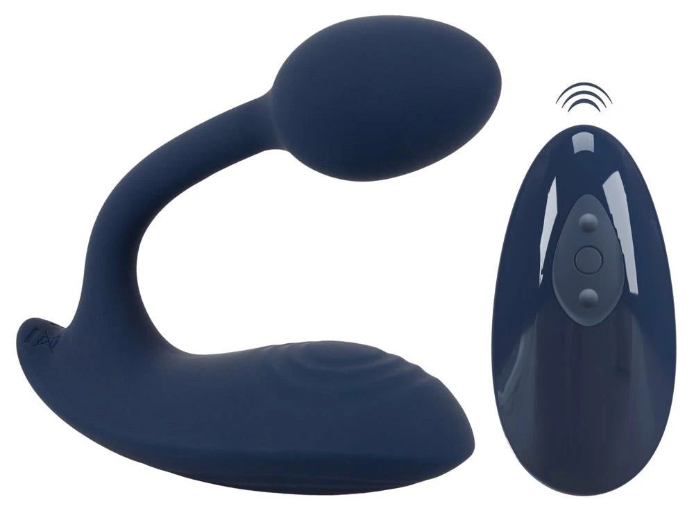 Clitoral stimulator 13.3 cm – remote control, blue | Sweet Smile