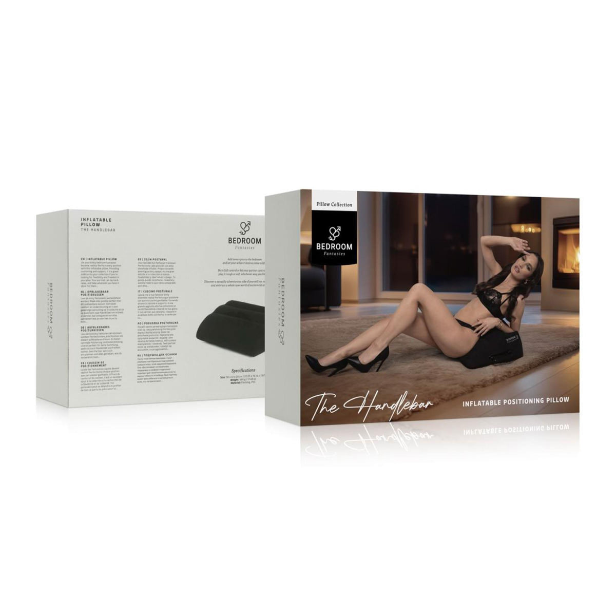Mobiliário erótico Ramp Positioning Pillow – insuflável, preto | Bedroom Fantasies