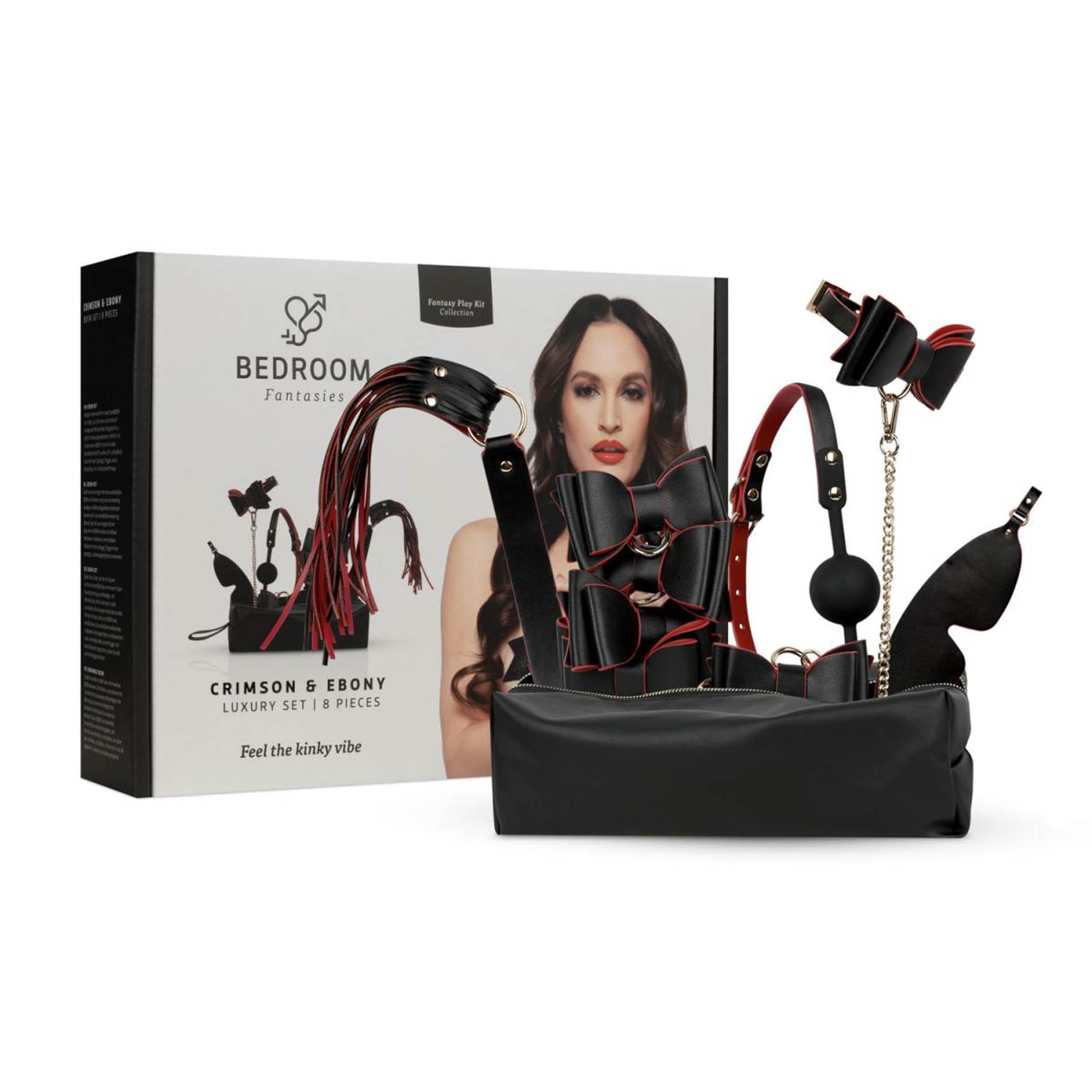 Bedroom Fantasy - 8 Piece Set Of SM Luxury Set Black