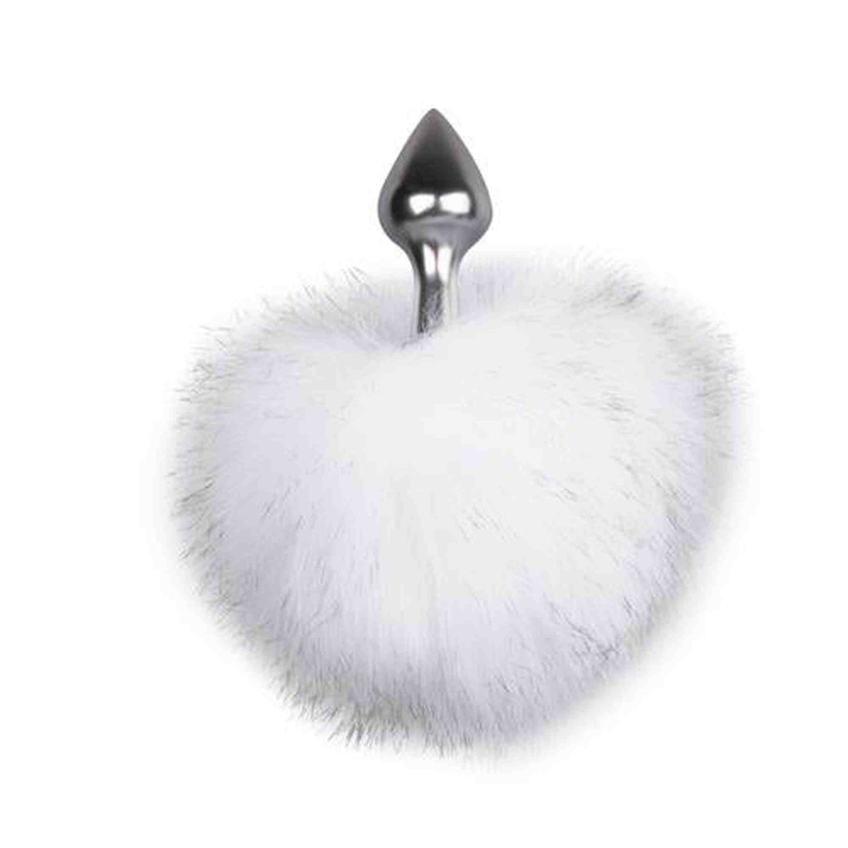Plug anale Tail No 1 WhiteKorek analny – con gioiello, argento | EasyToys