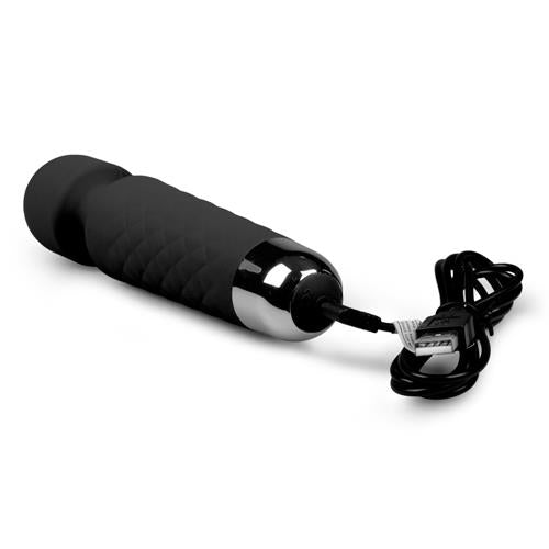 Massaggiatore wand Różdżka – ricaricabile, nero | EasyToys