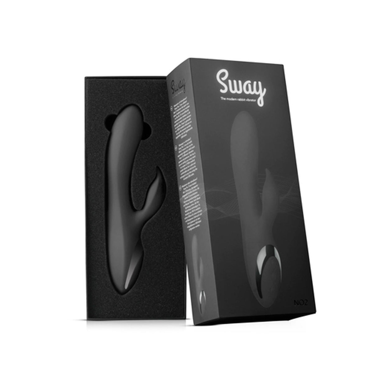 Rabbit vibrator No 2 – rechargeable, black | Sway Vibes