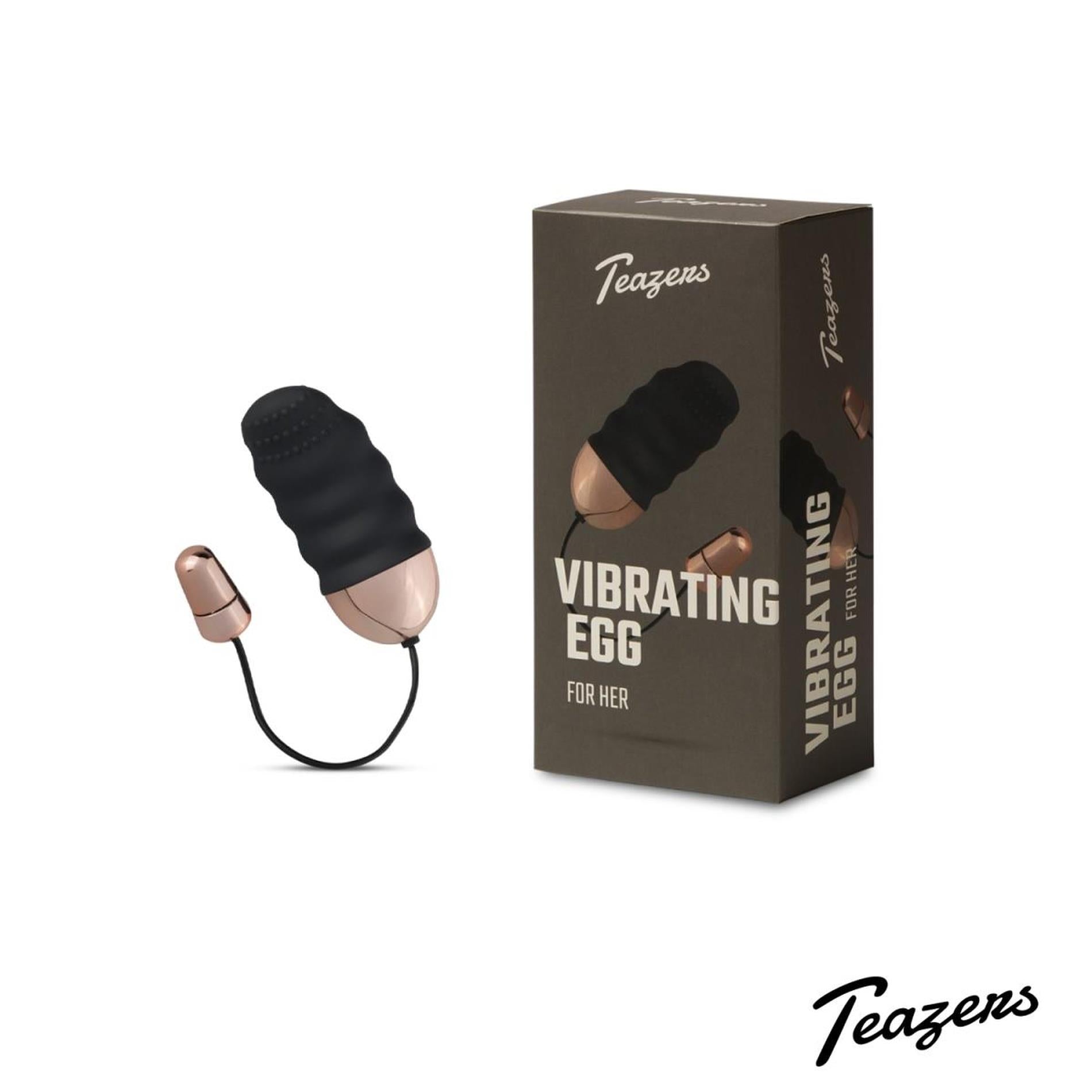 Œuf vibrant nervuré Teazers avec télécommande