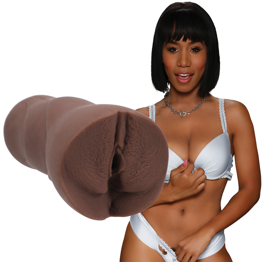 Masturbator Jenna Foxx Ultraskyn 14.6 cm – Taschenformat, braun | Doc Johnson