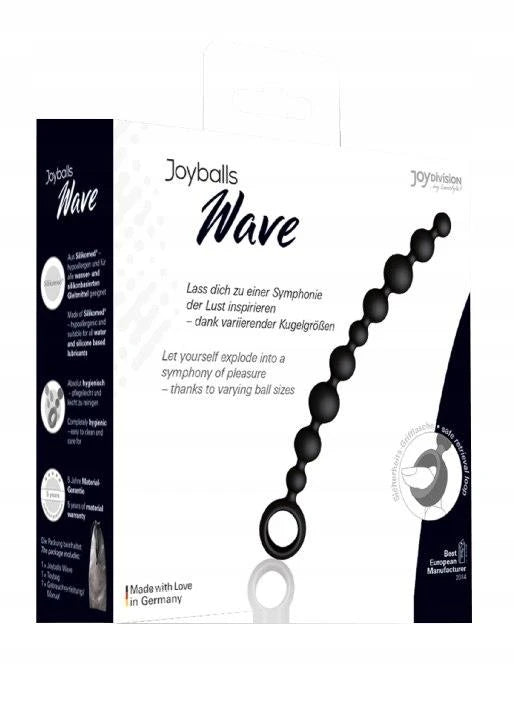 Plug/billes-Joyballs anal Wave, long, noir
