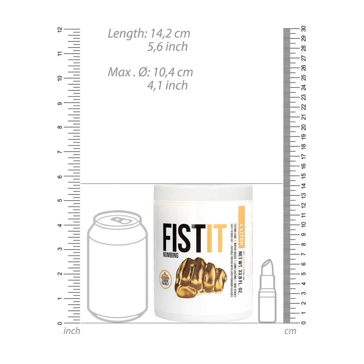 Lubrifiant Numbing 1000 ml – à base d'eau | Fist It