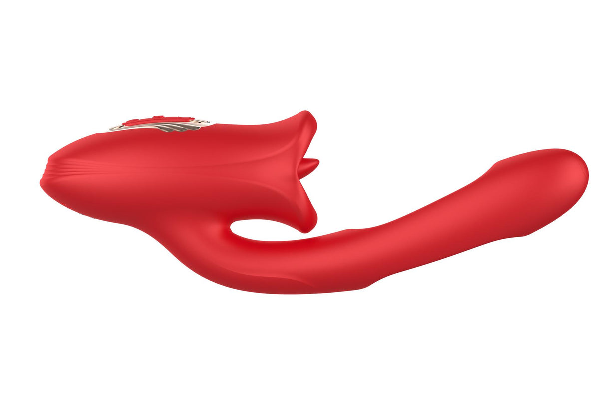 Clitoral stimulator Bite 10 functions – rechargeable, red 56-1102 | Favorites