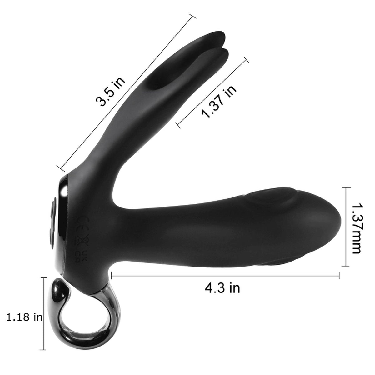 Vibrador anal tapping 10 funciones – con mando a distancia, recargable, negro | Favorites