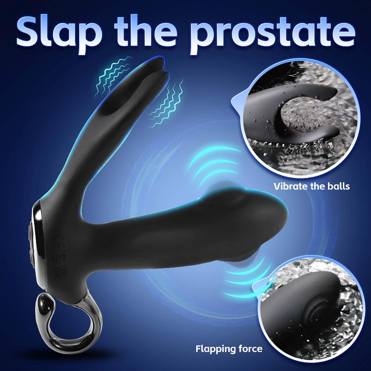 Vibrador anal tapping 10 funciones – con mando a distancia, recargable, negro | Favorites