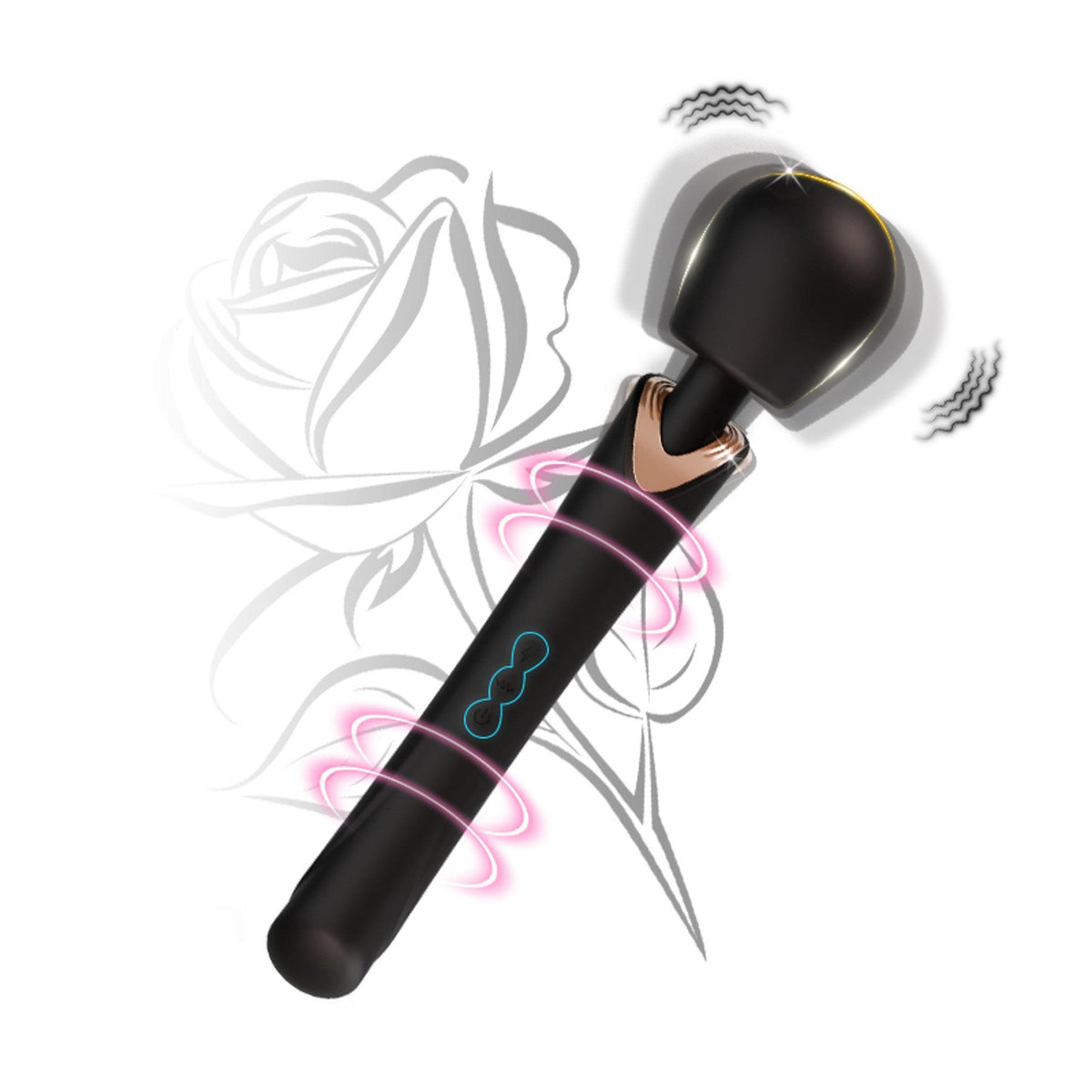 Masajeador wand Perfect – recargable, negro | Favorites