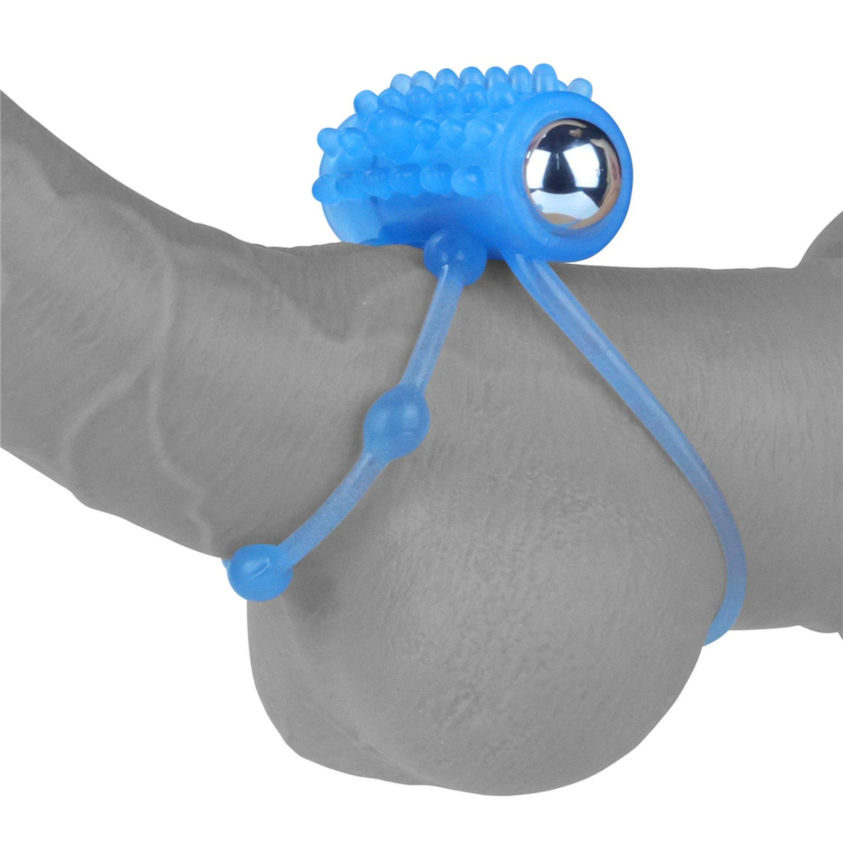 Anello fallico Lumino Play – vibrante, blu 10-LV343216 | Lovetoy