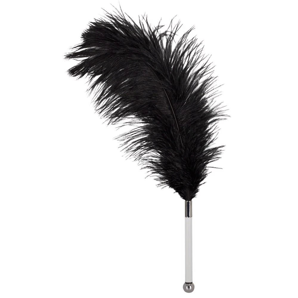 Látigo Feather Tickler – negro | Bad Kitty