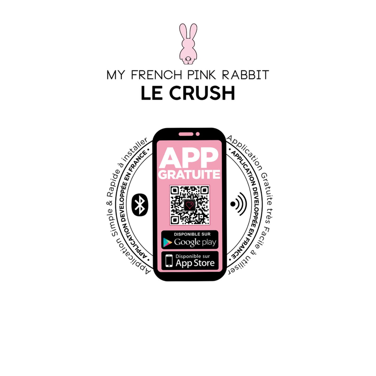 Ovo vibratório Crush controlled 10 funções – controlado por app, recarregável | Clara Morgane