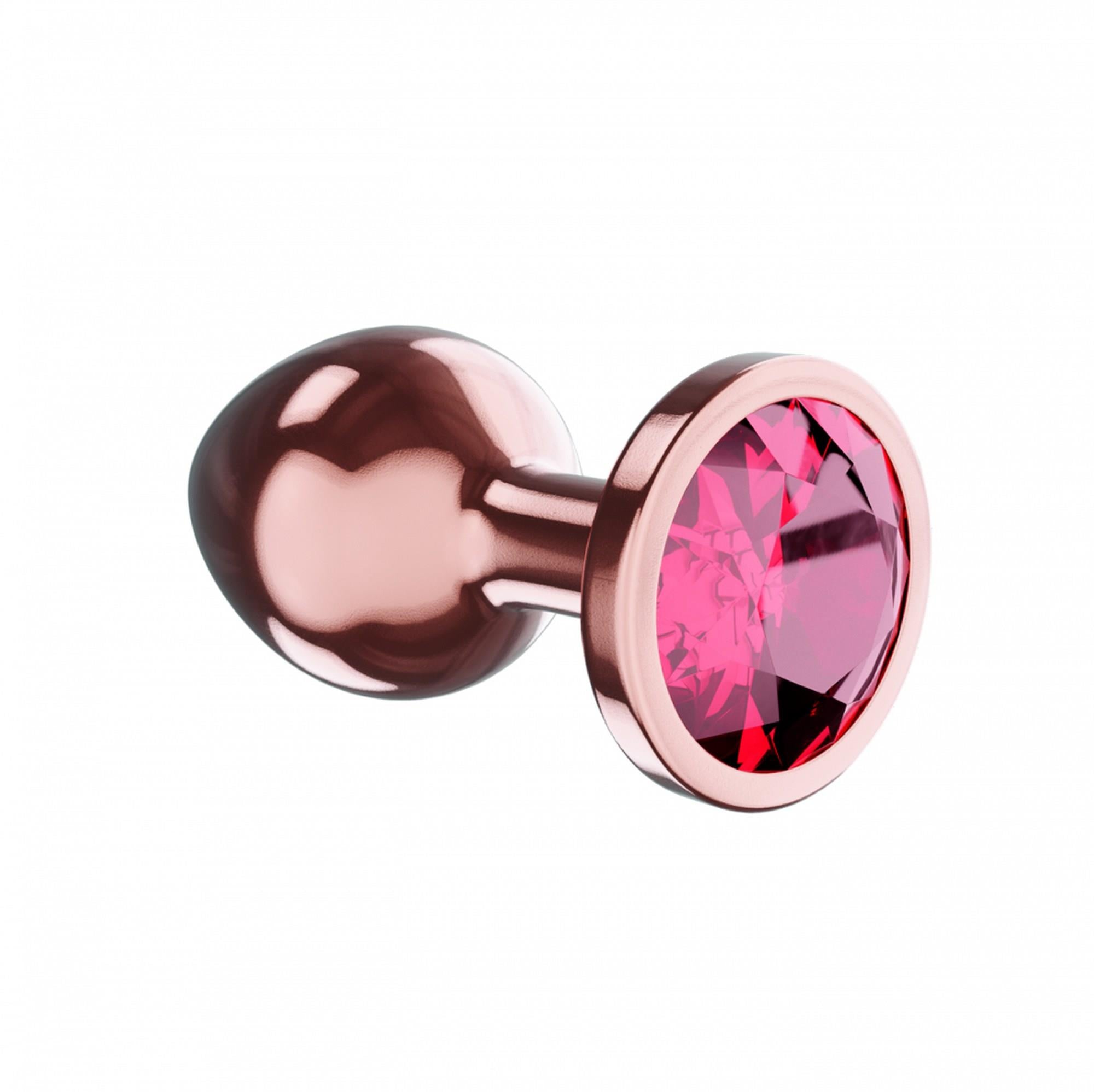 Plug-Butt Plug Diamond Ruby Shine S Or rose