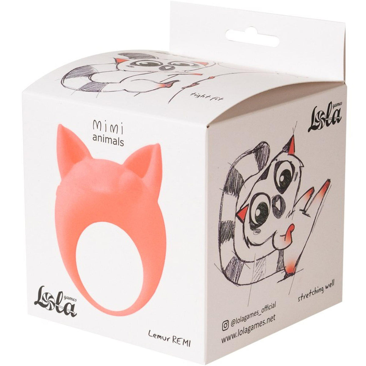 Péniszgyűrű Lemur Remi – vibrációs, narancssárga | MiMi Animals