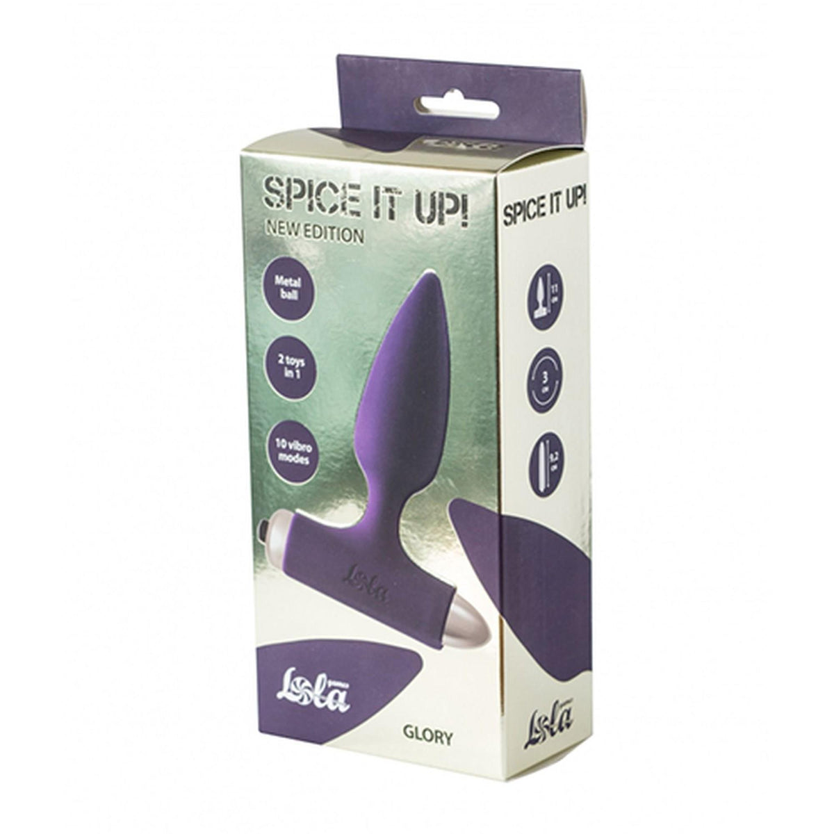 Plug anale Spice Glory Ultraviolet 10 funzioni – vibrante | Lola Toys