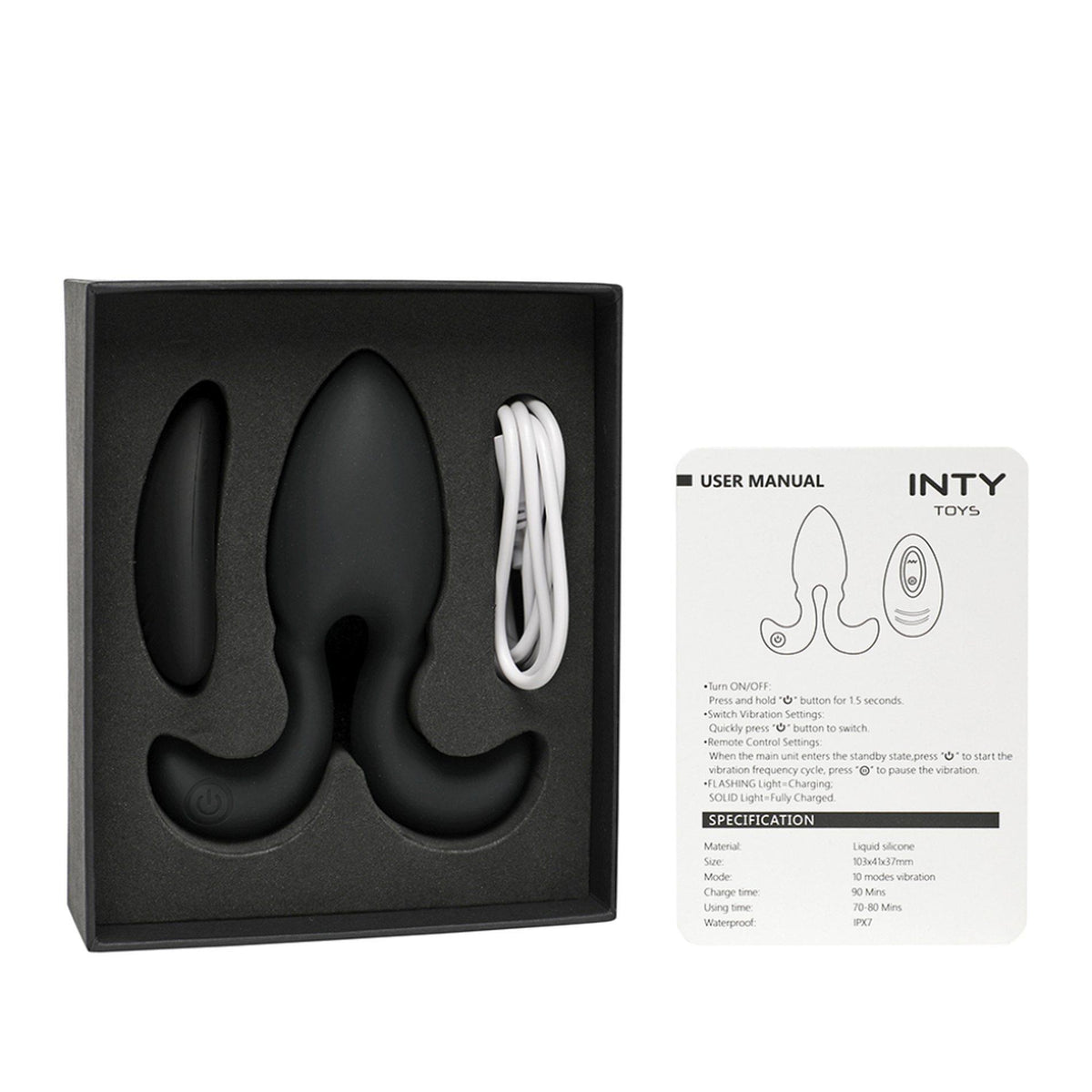 Vibratore anale Blade 10 funzioni – ricaricabile | INTY Toys