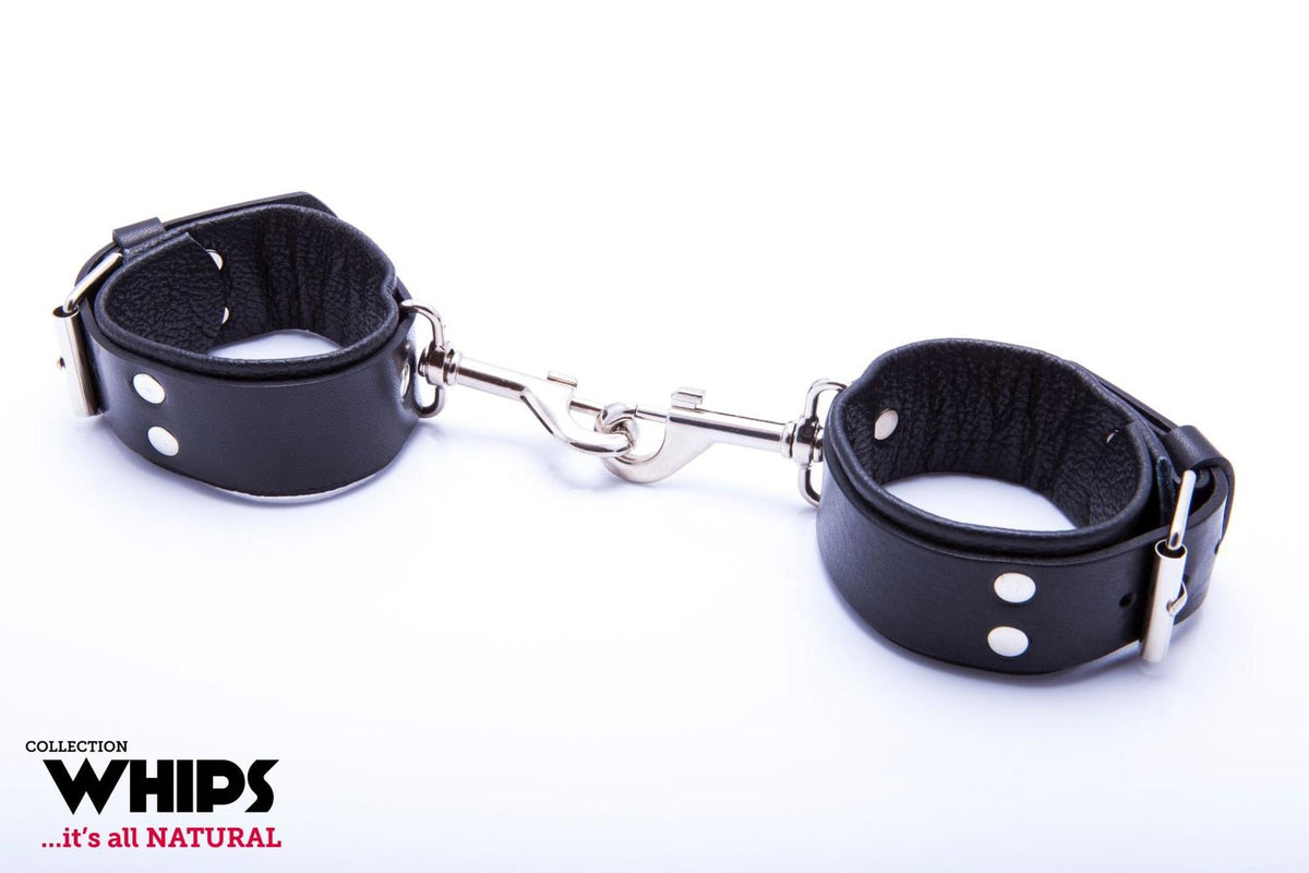 Handschellen Whips karabińczykami – schwarz 58-00048