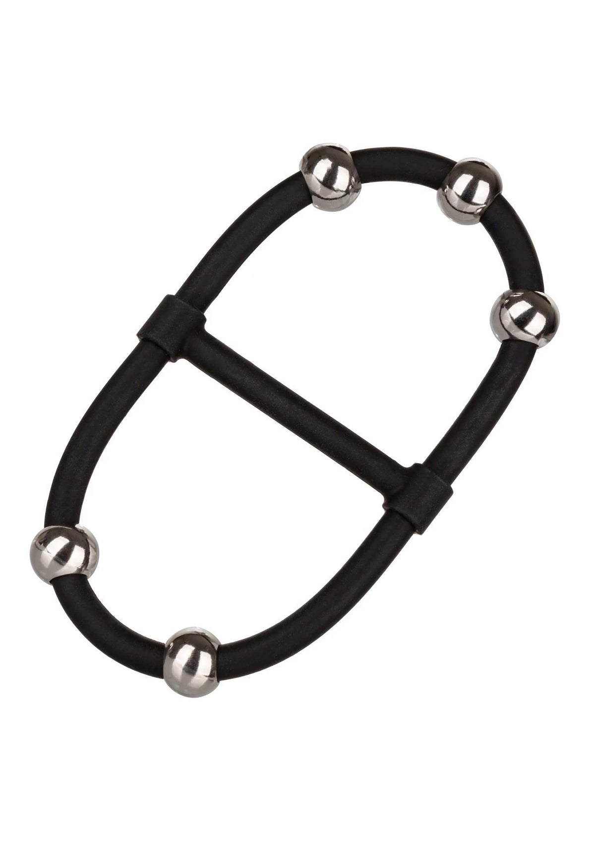 Anello fallico Beaded Maximizer – doppio, nero | Calexotics