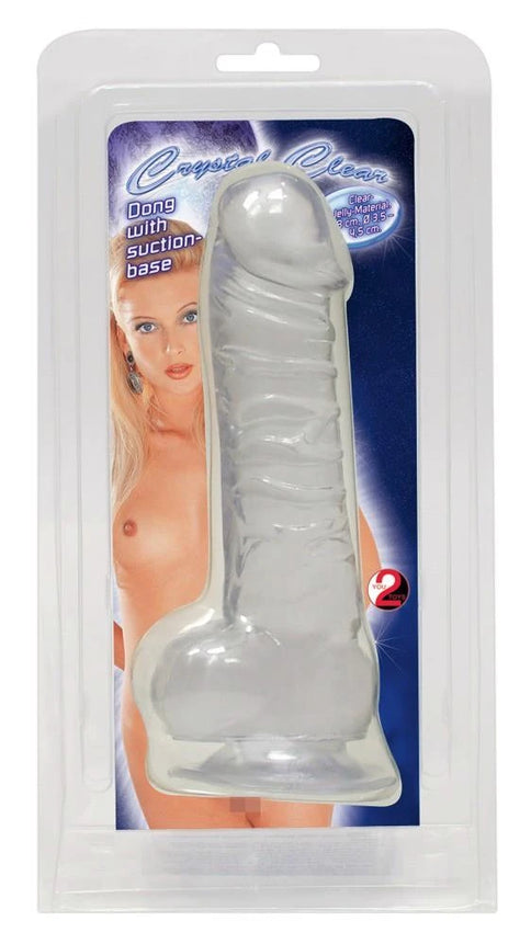 Dildo – mit Saugnapf, transparent | Crystal