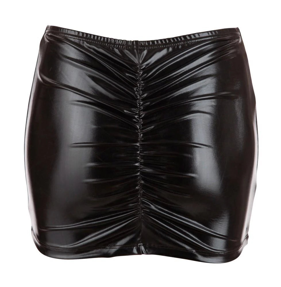 Robe – wetlook, mini, noire | Cottelli PARTY
