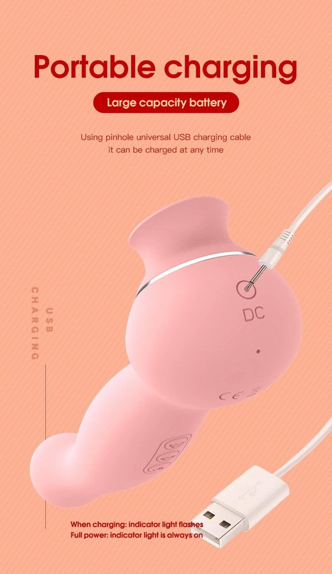 Stimolatore clitorideo Lauren 6 funzioni – ricaricabile, rosa | Favorites