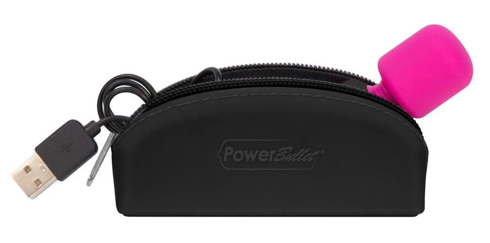Massaggiatore wand 7 funzioni – ricaricabile, tascabile, rosa | palmpower