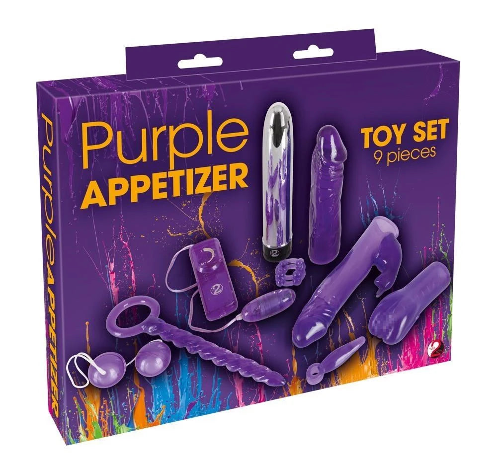 Assortiment Apéritif Violet 9 pièces