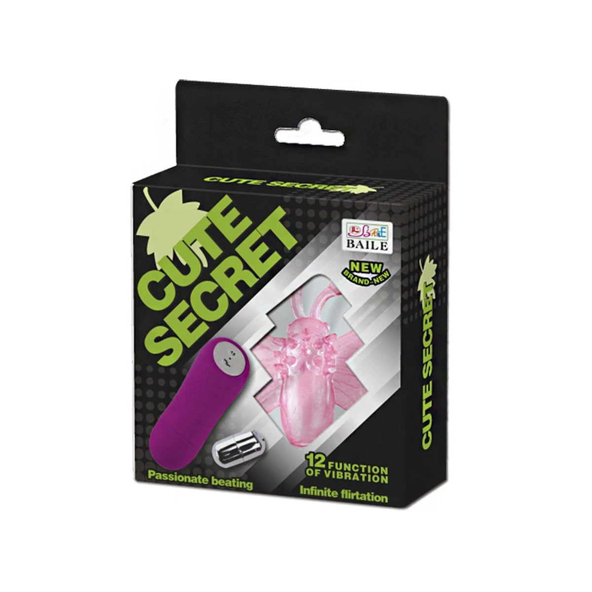 Mini-Vibrator Cute 12 Funktionen – mit Fernbedienung, fuchsia BI-014198 | Baile