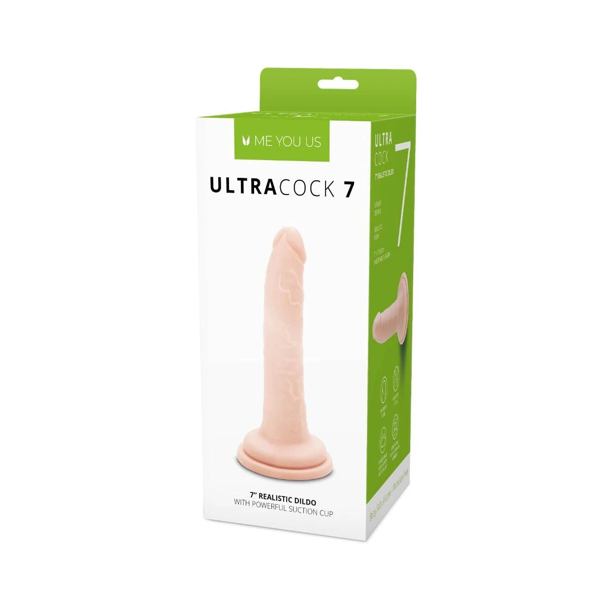 Consolador realista 7in – con ventosa, nude | Me You Us