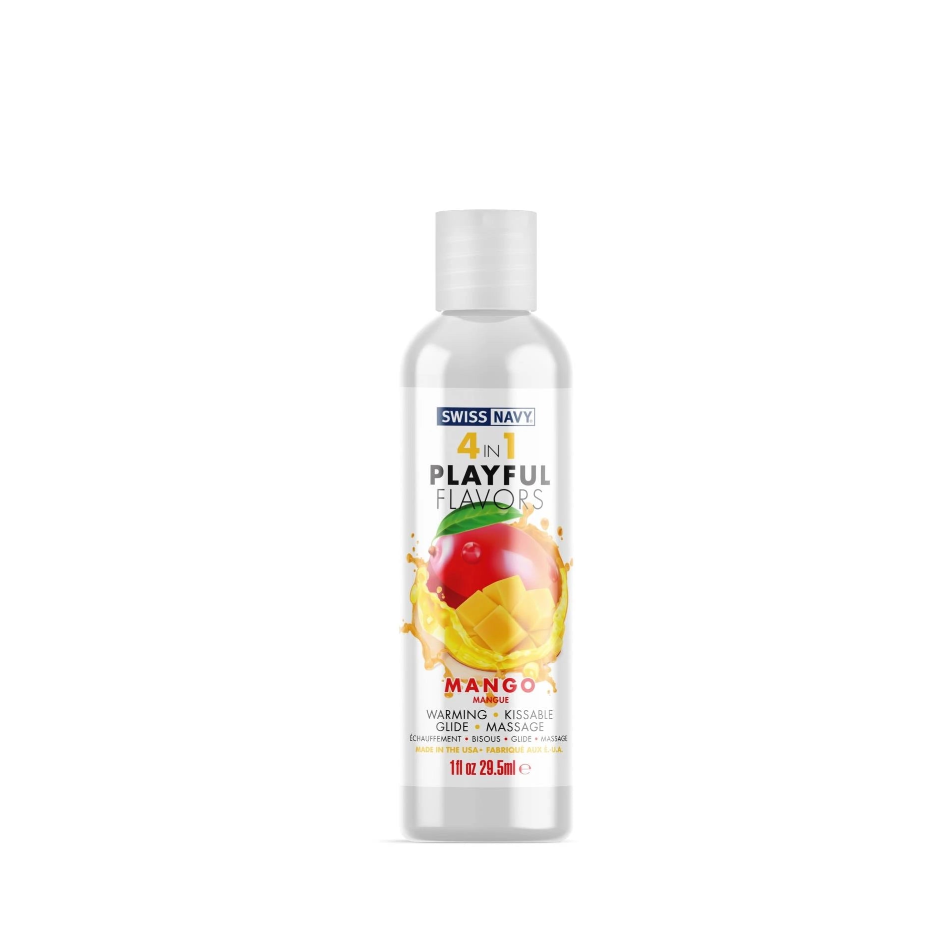 Lubrifiant 4 en 1 saveur mangue - 1 fl oz / 30 ml