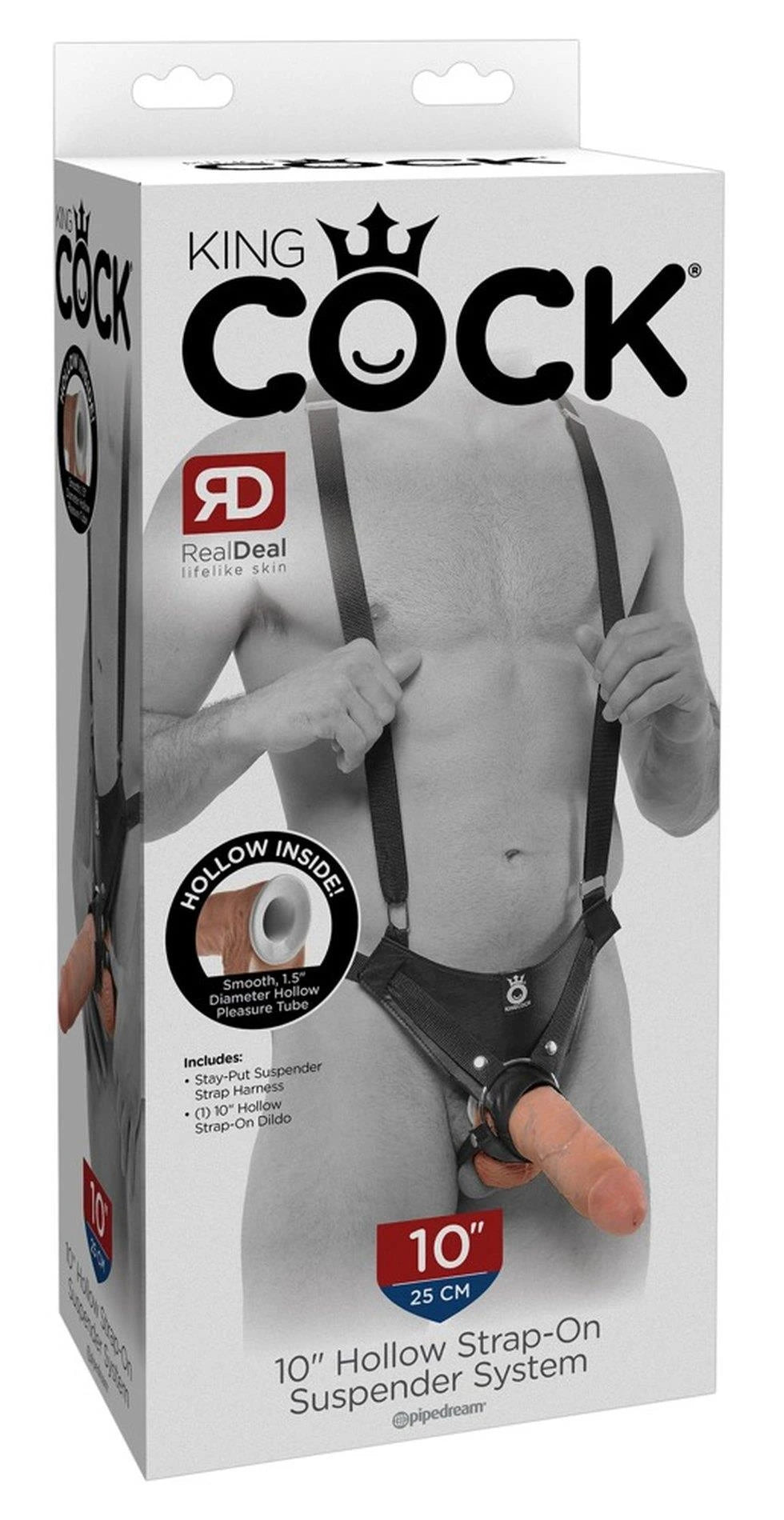 Strap-on Hollow 25 cm – nude | King Cock