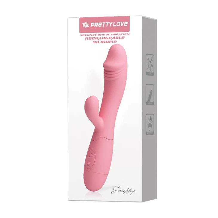 Vibrador punto G Snappy 30 funciones – recargable, rosa | Pretty Love