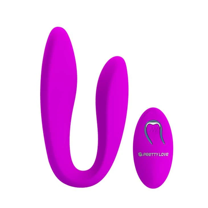 Stimulateur clitoridien Letitia 10 fonctions – avec télécommande, rechargeable, fuchsia | Pretty Love